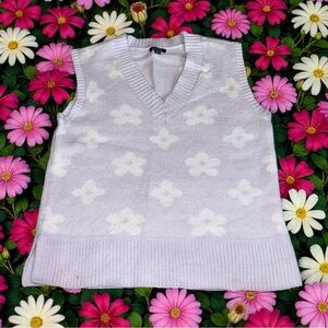 Wild Fable Light Purple V-Neck Sweater Vest (M)